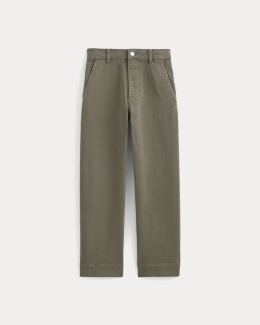 Alternative view of The Utility Straight-Leg Pant | Taupe | 26.5 Inseam