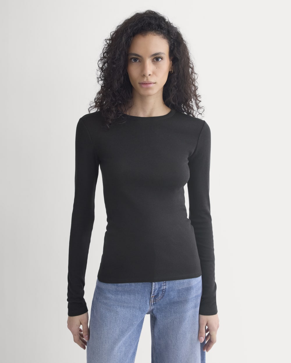 Tissue Long-Sleeve Crew | Black - Image 4