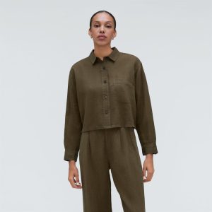Alternative view of The Linen Way Short Shirt | Beech