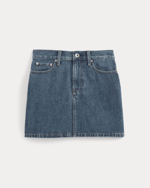 Alternative view of The Denim Mini Skirt | Deep Atlantic