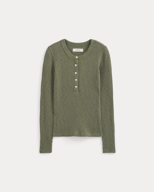 Alternative view of The Cozy Rib Henley | Kalamata