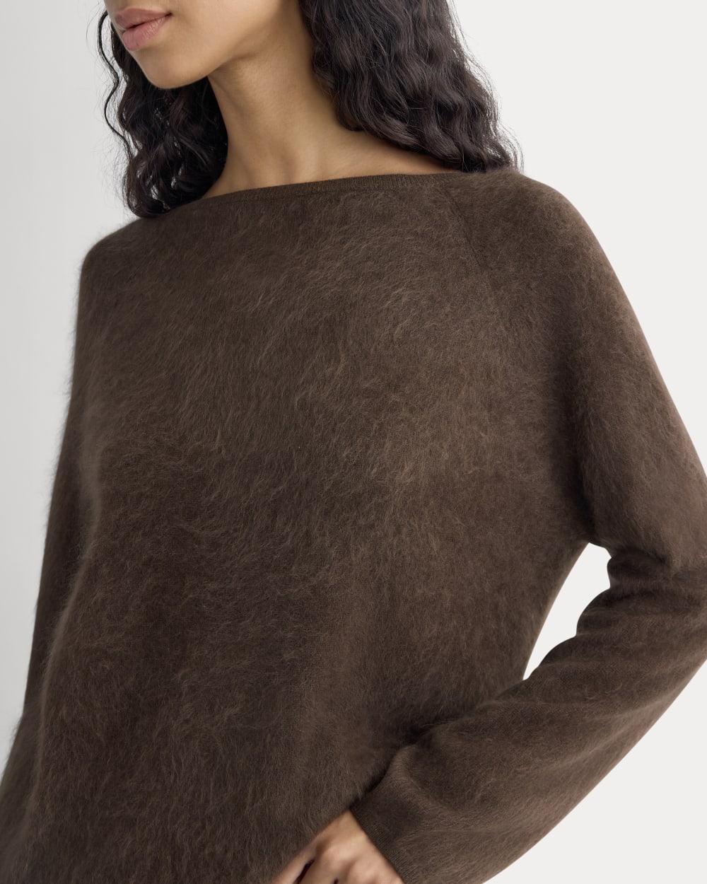 Lush Cashmere Boatneck Sweater | Raven - Image 5