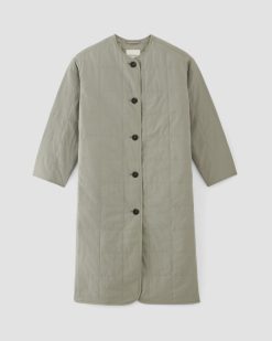 Alternative view of The ReNew Quilted Long Liner | Sage Green
