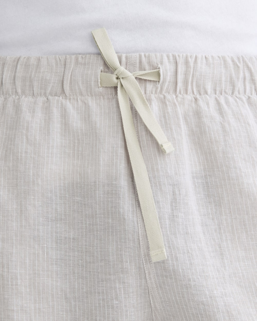 The Linen Easy Short | Stone / White - Image 4