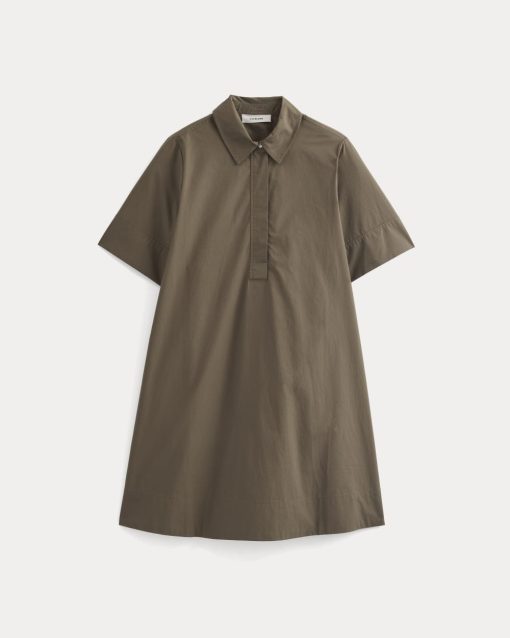 Alternative view of Popover Mini Shirtrdress in Ultrasoft Cotton | Beech