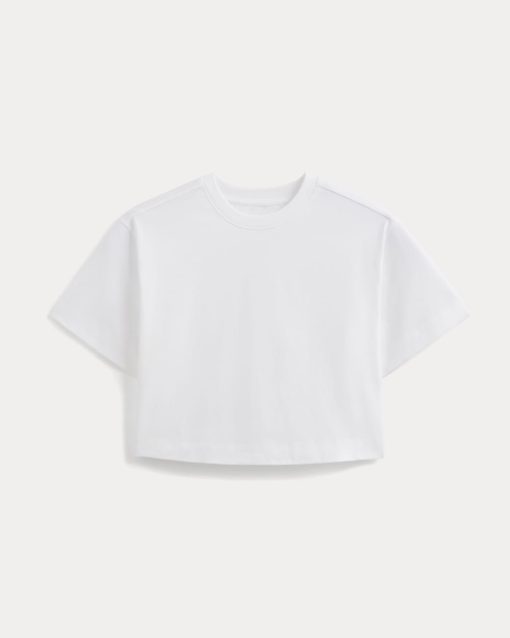 Alternative view of Forever Jersey Cropped Tee | White