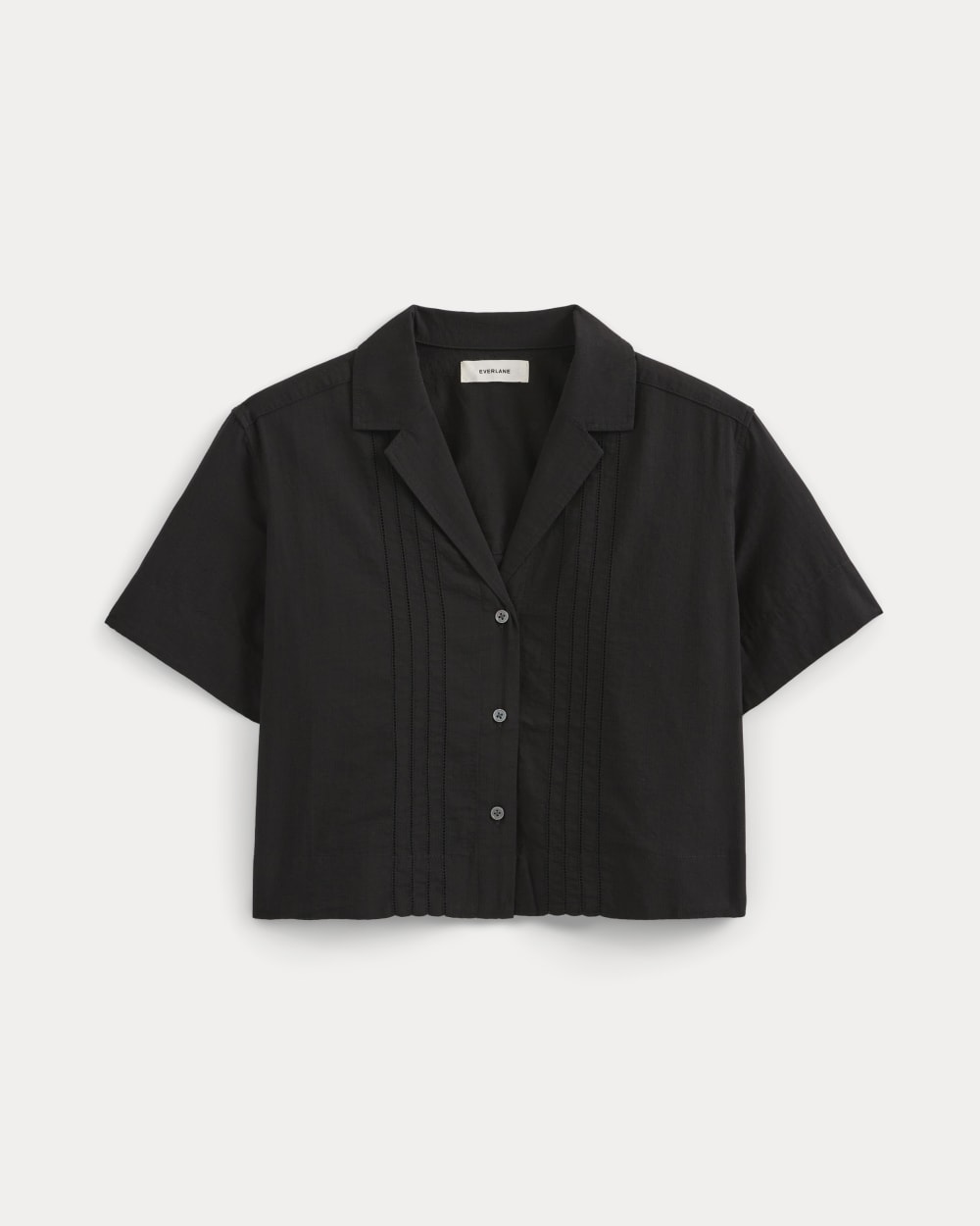 Cotton Gauze Resort Shirt | Black - Image 2