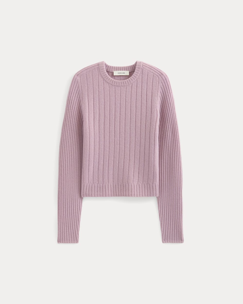 Mix Ribbed Crew in Cashmere | Lilac Crush - Image 2