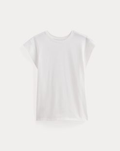 Alternative view of The Muscle Tee in Essential Cotton | White
