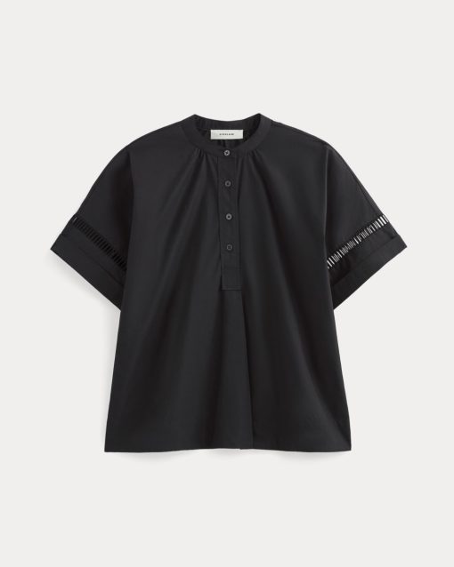 Alternative view of The Lace Trim Popover | Black