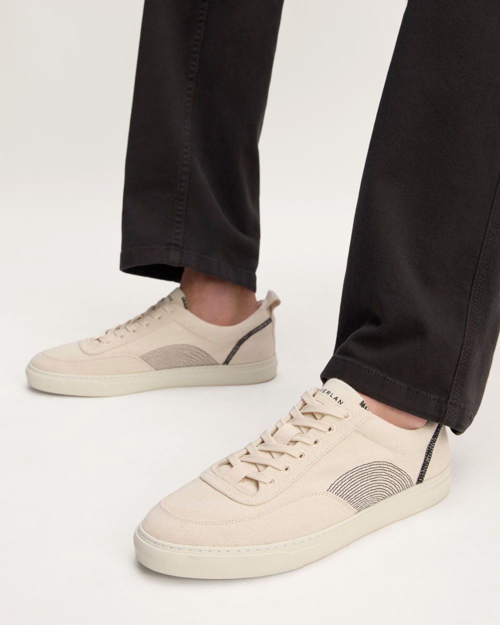 The Tread-Bare Sneaker | Natural Canvas / Black - Image 2