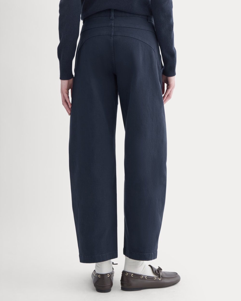 Double-Stitch Barrel Pant | Navy - Image 5