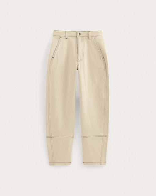 Alternative view of The Utility Barrel Jean | Ecru | Regular