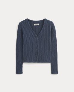 Alternative view of The Cozy Rib Cardigan | Mood Indigo