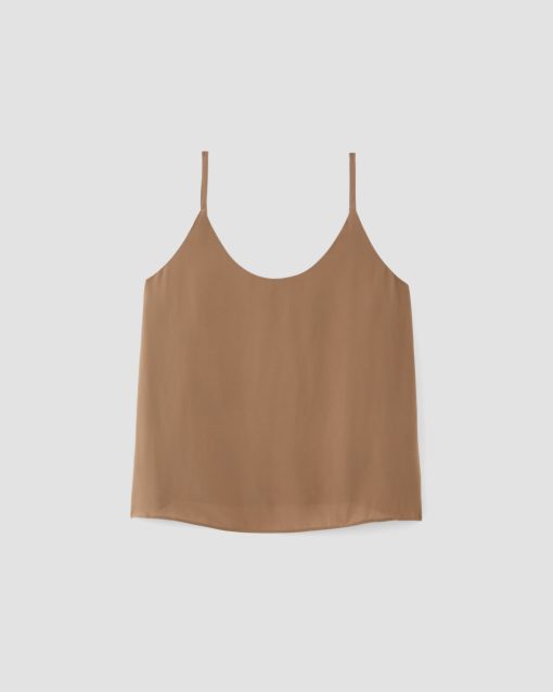 Alternative view of The Slip Cami | Carob Brown