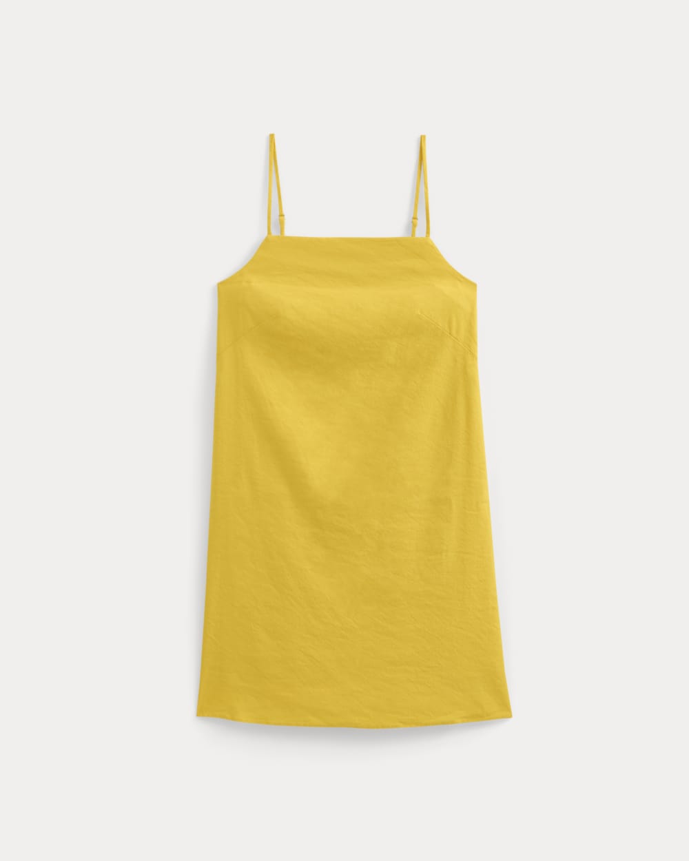 Mini Shift Dress in Stretch Linen | Passion Fruit - Image 2