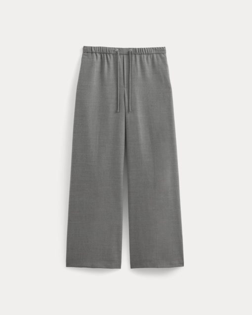 Alternative view of The Pull-On Trouser in Tailor Twill | Heather Graphite