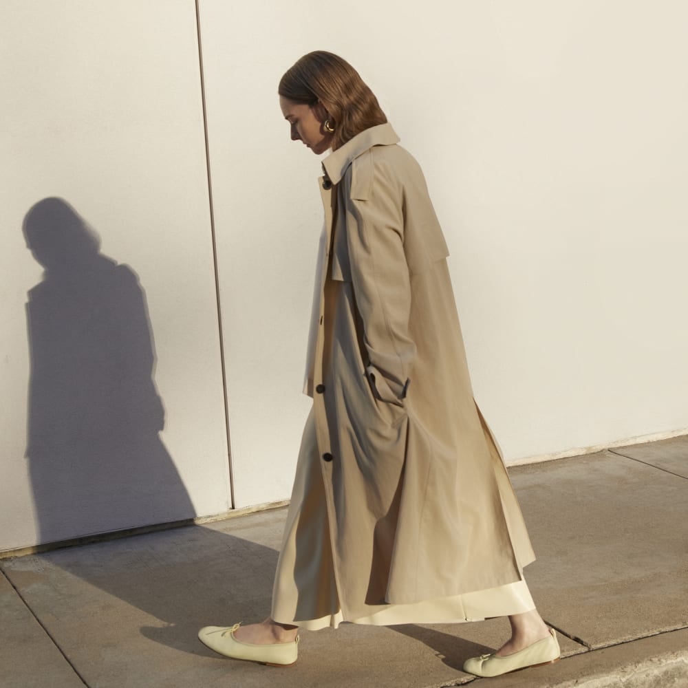 The Long Mac Coat | Stone - Image 8