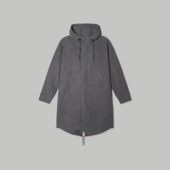 Alternative view of The Waxed Cotton Parka | Slate
