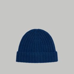 Alternative view of The Cashmere Beanie | Bright Navy
