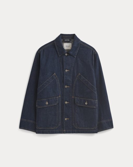 Alternative view of Relaxed Denim Barn Jacket | Dark Rinse