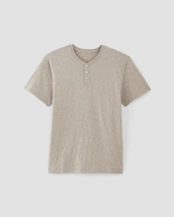 Alternative view of The Cotton Slub Henley | Heather Oatmeal