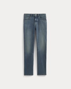 Alternative view of The Selvedge Straight Fit Jean | Drake Vintage Mid Wash