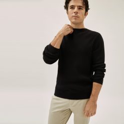 Alternative view of The Waffle Long-Sleeve Crew Tee | Black