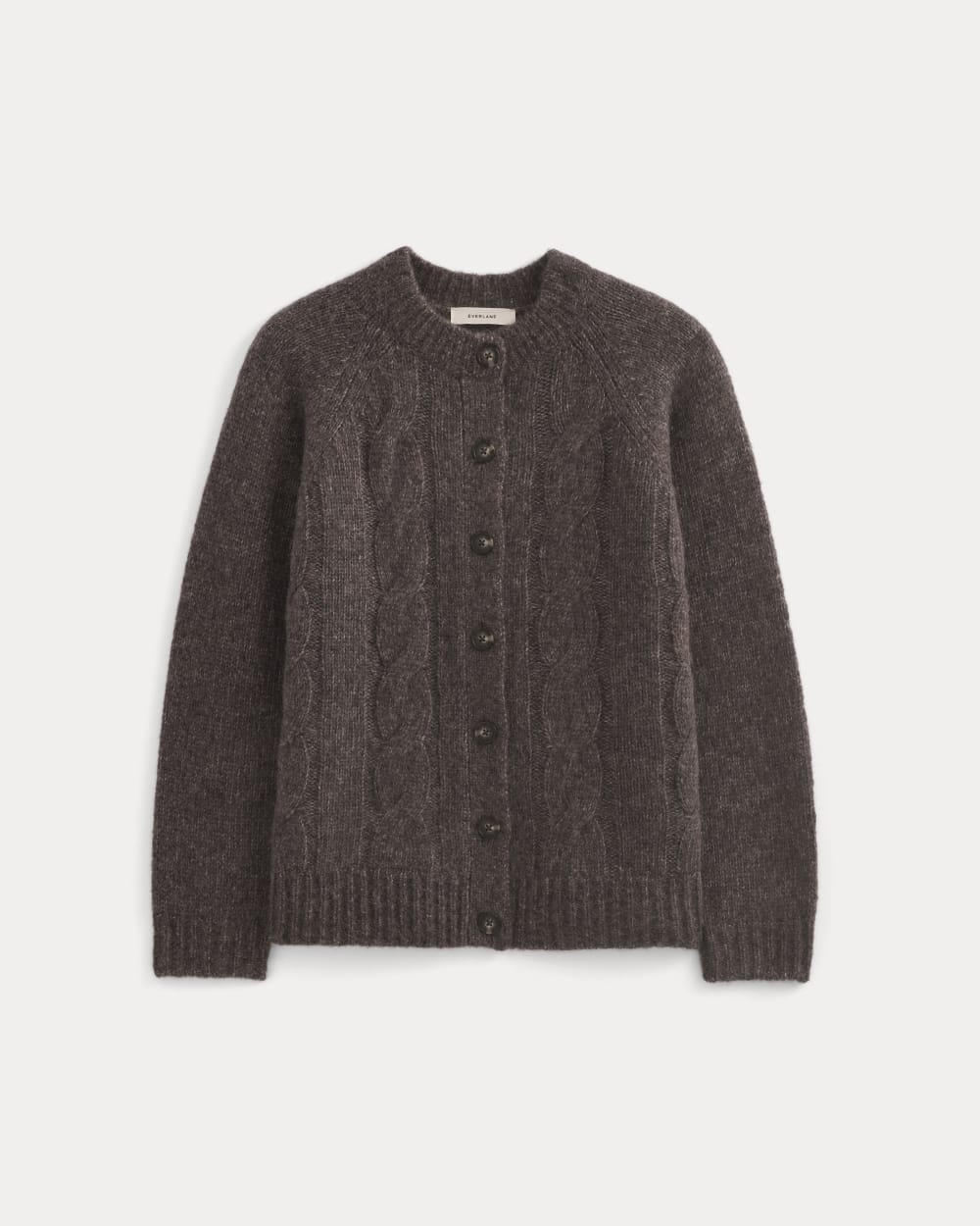 Cloud Cable Cardigan | Heathered Burgundy - Image 2