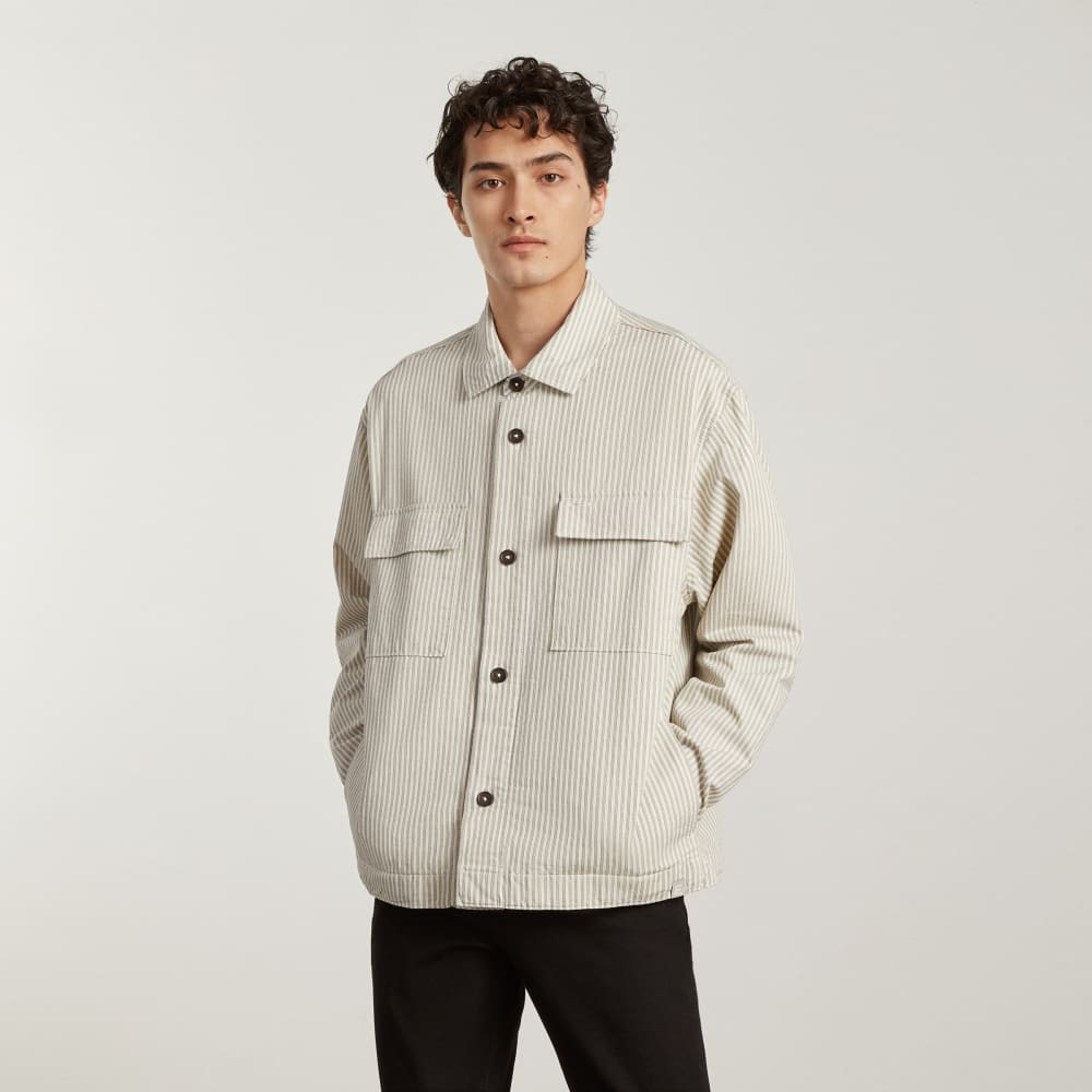 The Everyone Spring Shirt Jacket | Navy Stripe - Image 5