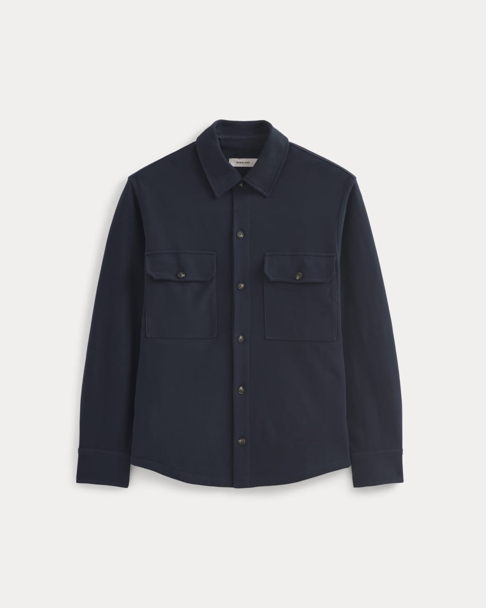 Relaxed Knit Utility Shirt | Navy - Image 2