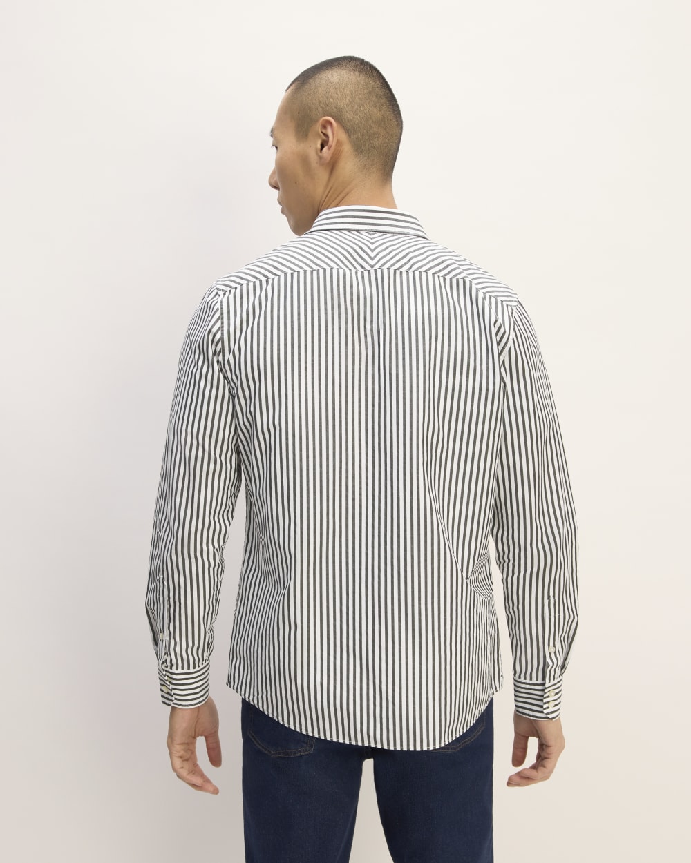 The Supima® Poplin Shirt | Optic White / Black - Image 6