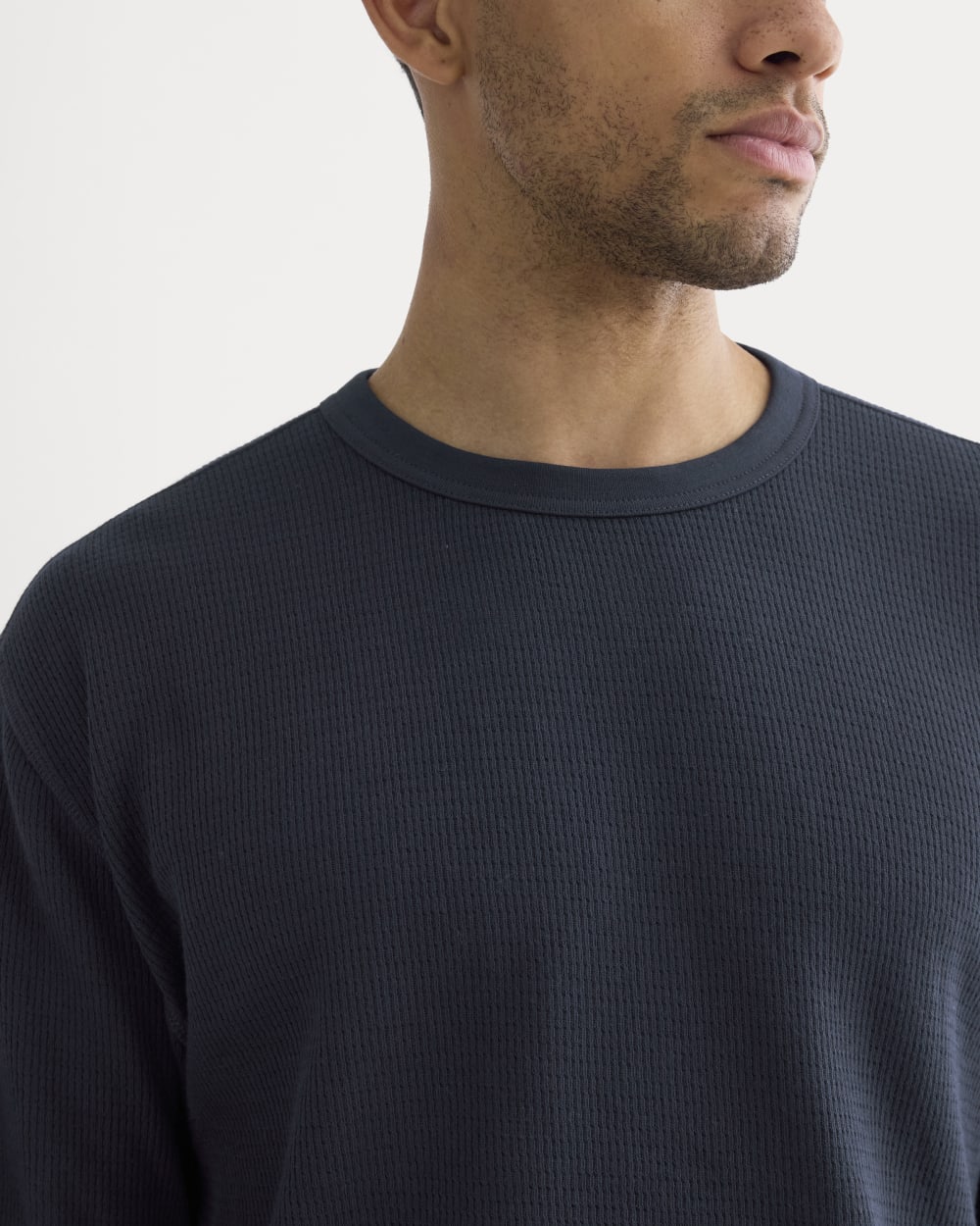 Thermal Crew in Cozy Waffle | Navy - Image 4