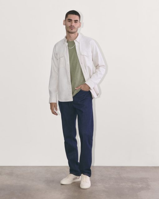 Alternative view of The Premium-Weight Crew | Uniform | Heather Sage Green