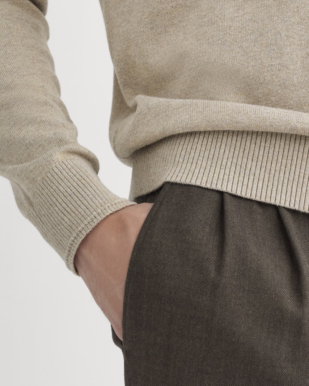 The No-Sweat Sweater | Uniform | Heathered Oatmeal - Image 4