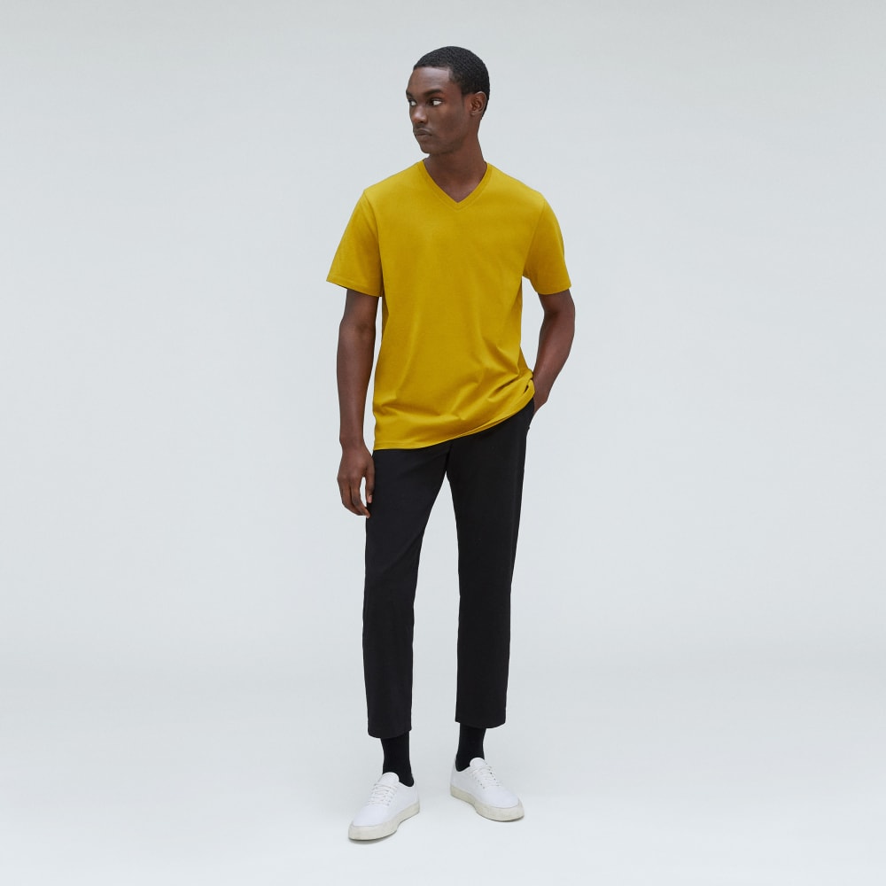 The Organic Cotton V-Neck Tee | Golden Palm - Image 6