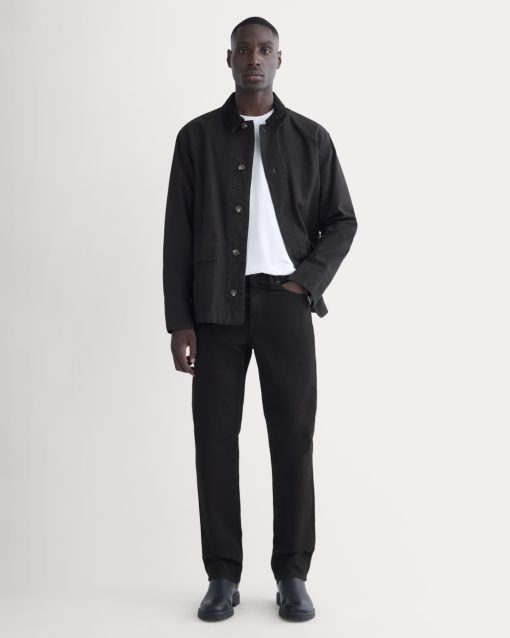 The Organic Cotton Straight-Leg Jean |  Black