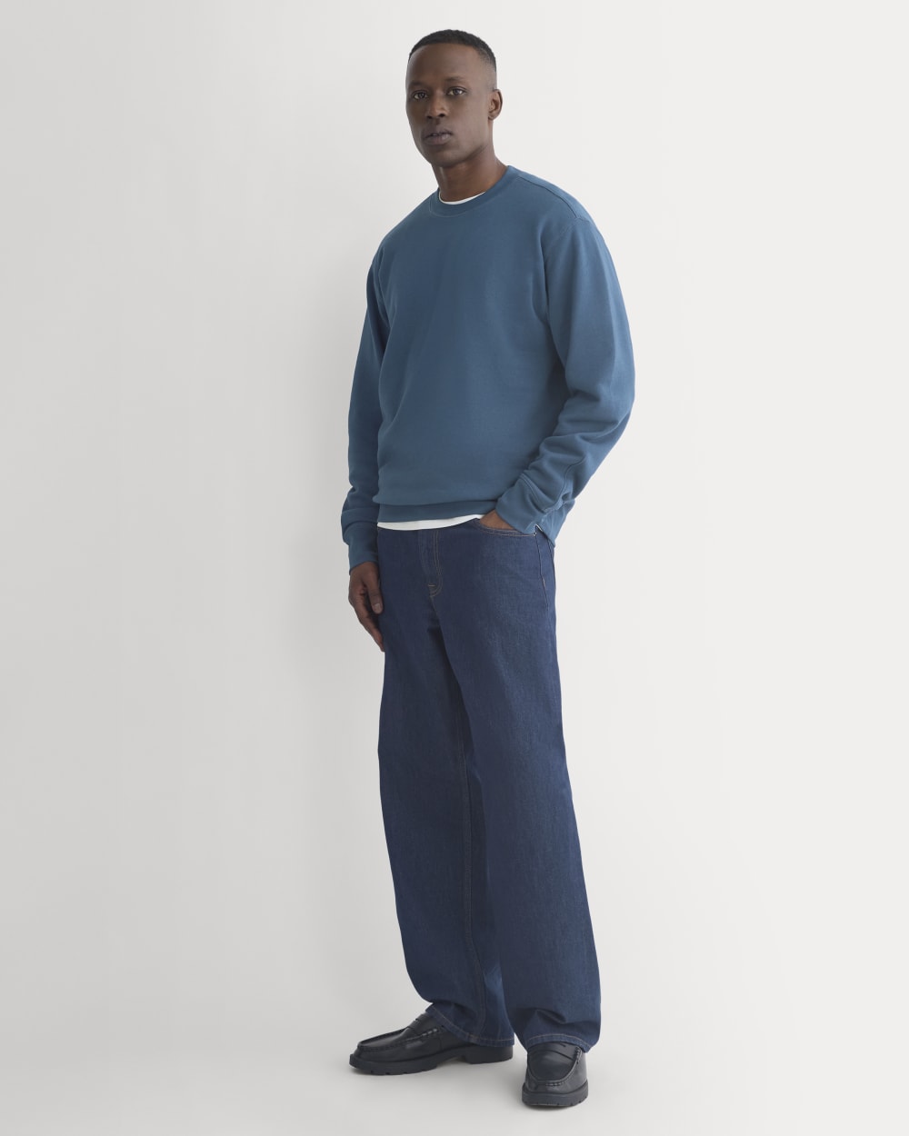 Lightweight Terry Sweatshirt | Blue Wing Teal - Image 4