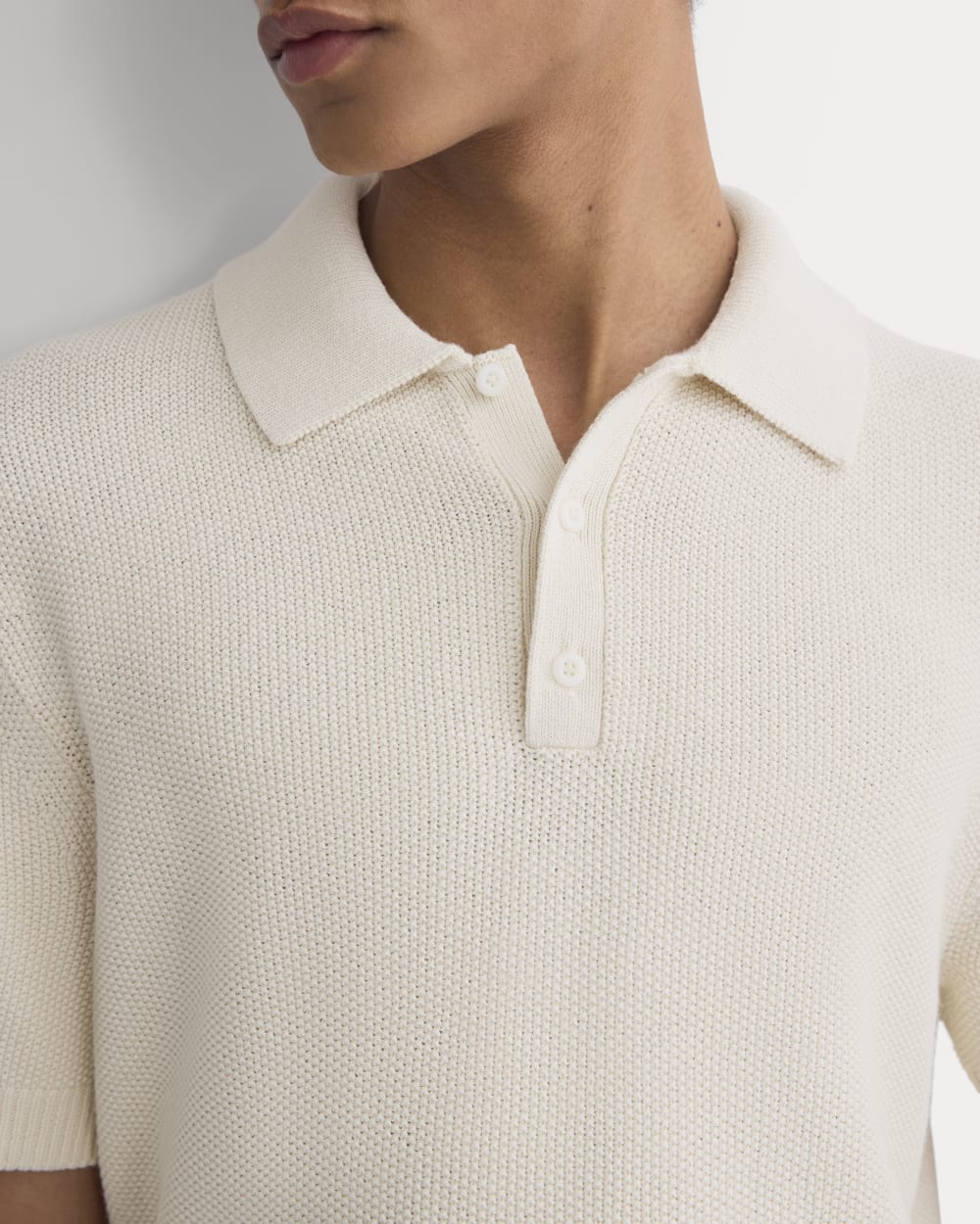 Seed Stitch Polo | Birch - Image 3