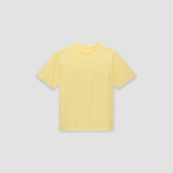 Alternative view of The Premium-Weight Relaxed Crew | Uniform | Pale Yellow