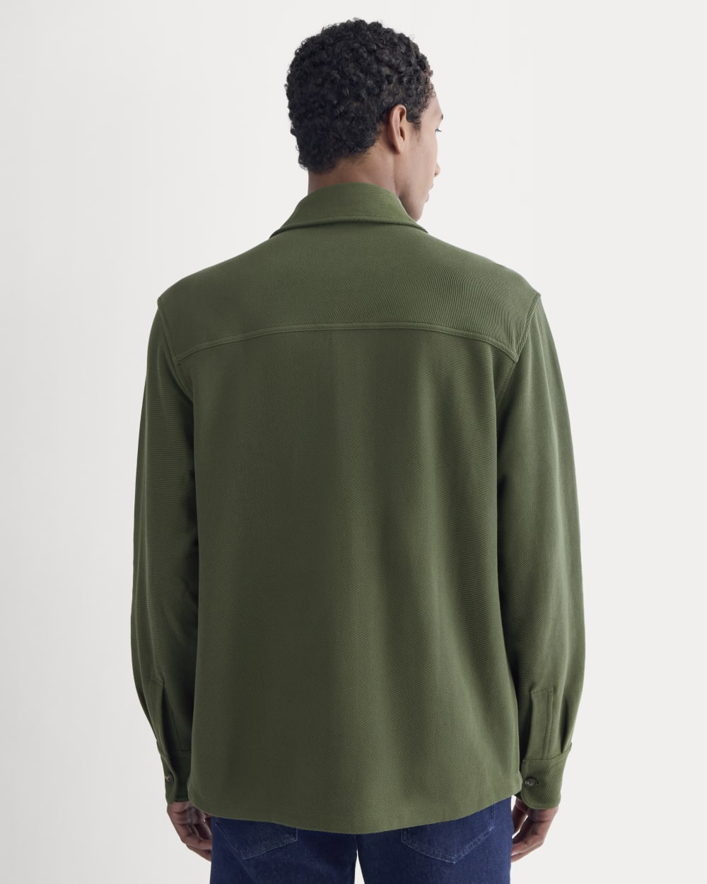 Relaxed Knit Utility Shirt | Dark Forest - Image 5