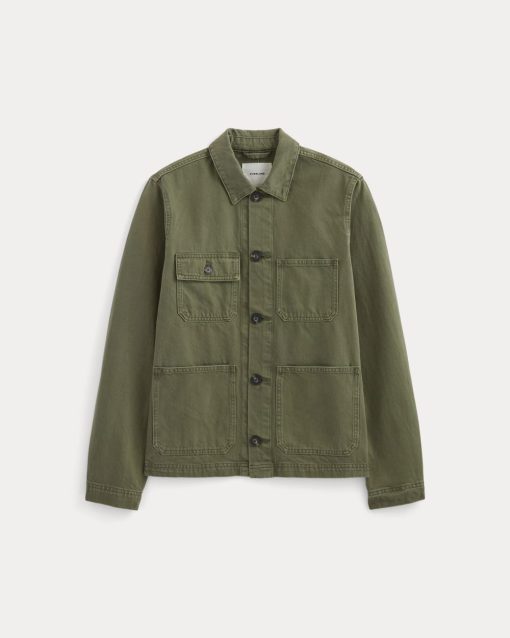 Alternative view of The Denim Utility Jacket | Garment-Dyed Kalamata