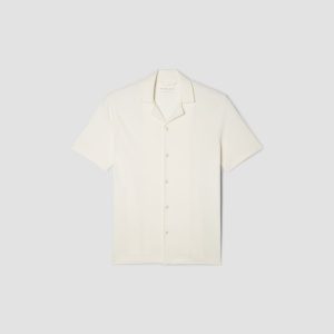 Alternative view of The Pique Short-Sleeve Shirt | Bone