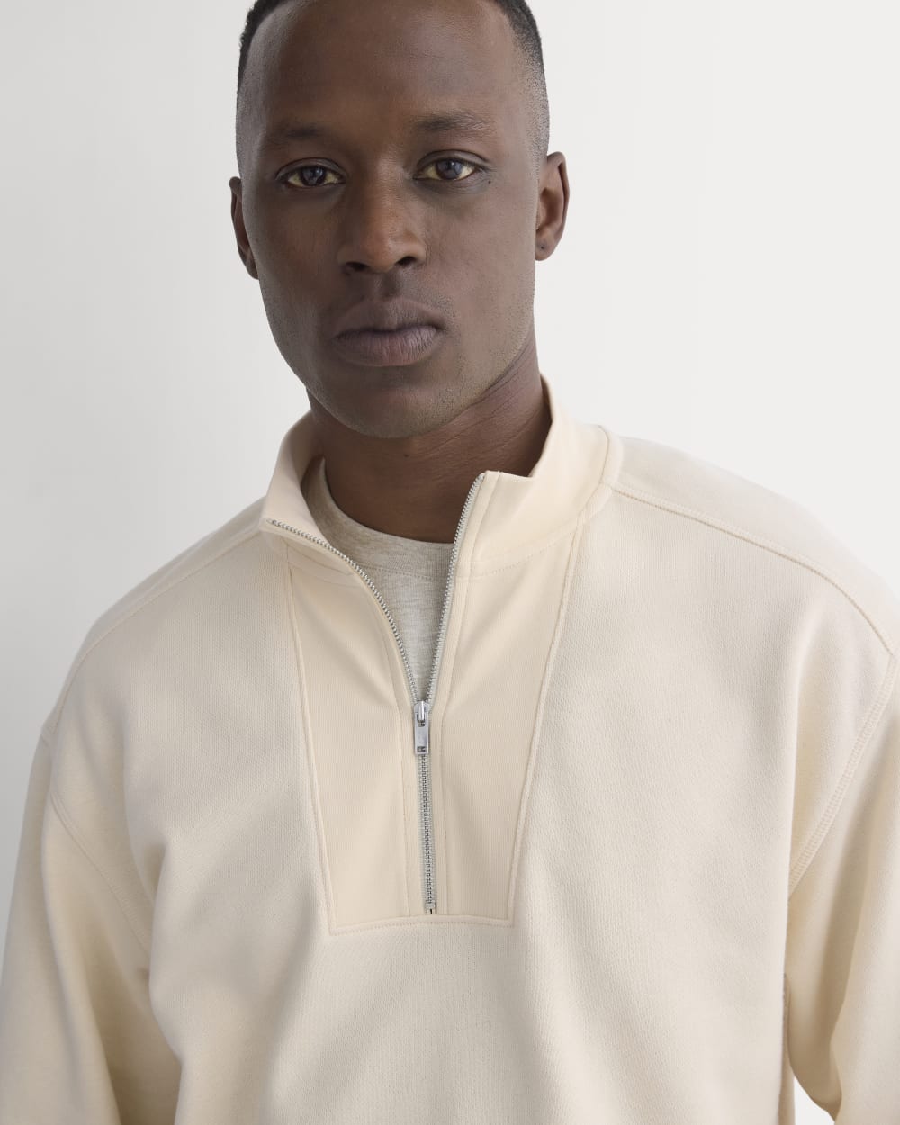 Lightweight Terry Sweatshirt | Parchment - Image 4