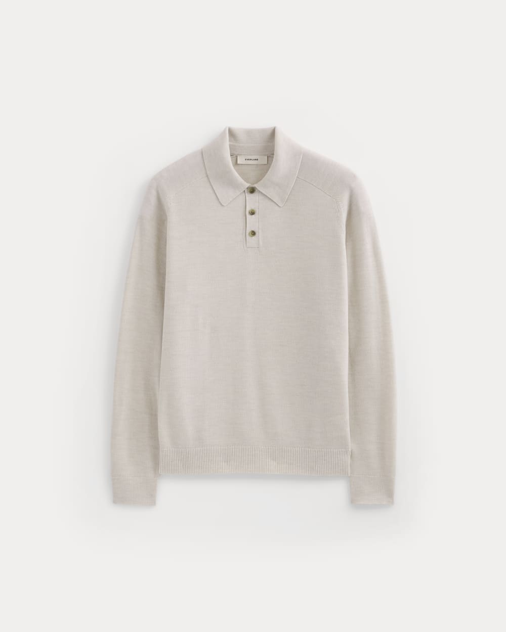 Ultrasoft Polo Sweater | Heathered Oat - Image 2