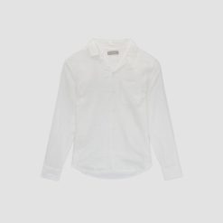 Alternative view of The Relaxed Linen Long-Sleeve Shirt | White