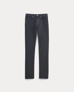 Alternative view of Straight-Leg Stretch Jean | Dark Indigo Rinse