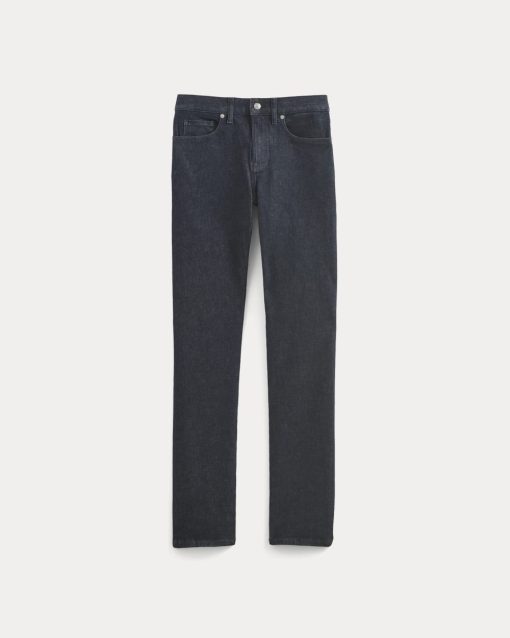 Alternative view of Straight-Leg Stretch Jean | Dark Indigo Rinse