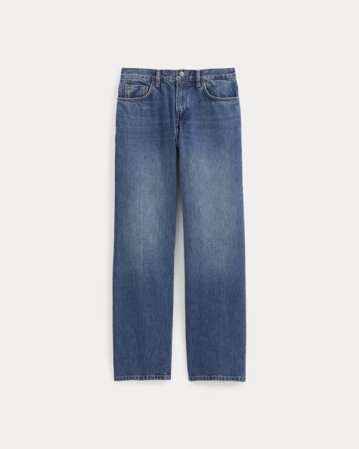 Alternative view of Relaxed Italian Selvedge Jean | Dark Indigo