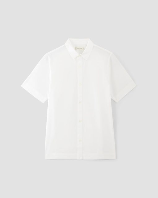 Alternative view of The Supima® Short-Sleeve Poplin Shirt | White